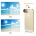 Universal Clip - On 2 in 1 Fish Eye Lens 0.67X Wide Angle + Macro Lens for iPhone iPad Samsung - Gold