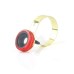 Universal Clip - On 2 in 1 Fish Eye Lens 0.67X Wide Angle + Macro Lens for iPhone iPad Samsung - Red