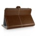 Universal Fashion Leather Folio Velcro Stand Case Cover For 7/8 inch Devices iPad Mini 1 / 2 /3/4 - Brown