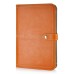 Universal Fashion Leather Folio Velcro Stand Case Cover For 7/8 inch Devices iPad Mini 1 / 2 /3/4 - Yellowish Brown