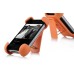 Universal Retractable Stand Holder With Rotating Locking Belt Swivel Clip For iPhone BlackBerry - Orange