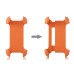 Universal Retractable Stand Holder With Rotating Locking Belt Swivel Clip For iPhone BlackBerry - Orange