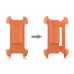 Universal Retractable Stand Holder With Rotating Locking Belt Swivel Clip For iPhone BlackBerry - Orange