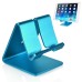 Universal Subtly Designed Aluminum Stand For iPad And Mobiles - Blue