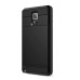 VERUS Horizontal Sliding Card Slot design TPU and PC Hybrid Case for Samsung Galaxy Note 4 - Black