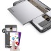 VERUS Horizontal Sliding Card Slot design TPU and PC Hybrid Case for Samsung Galaxy Note 4 - Silver