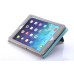 Versatile Sleep Wake Folio Lychee Grain PU Leather Flip Stand Case Cover With Adjustable Strap And Card Slot For iPad Air (iPad 5)