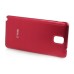 Vibrant Glossy Brushed Aluminum Metal Battery Door Back Cover For Samsung Galaxy Note 3 N900 N9005 N9006 - Red