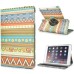 Vintage Tribe with Flower Style 360 Degree Rotation Design Flip Smart Leather Case with Stand for iPad Mini 1/2/3