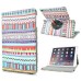 Vintage Tribe with Wave Style 360 Degree Rotation Design Flip Smart Leather Case with Stand for iPad Mini 1/2/3