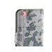 Vintage World Map Magnetic PU Leather Wallet Flip Stand Card Slots Case Cover For Apple iPhone 5C - Grey