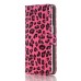 Vivid Leopard Print PU Leather Wallet Flip Slot Case Cover for Samsung Galaxy S7 Edge G935 - Pink