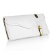 Wallet Flip Zipper PU Leather Case Card Slot Holder Cover For iPhone 6 4.7 inch - White