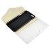 Wallet Flip Zipper PU Leather Case Card Slot Holder Cover For iPhone 6 4.7 inch - White