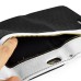 Wallet Flip Zipper PU Leather Case Card Slot Holder Cover For iPhone 6 Plus - White And Black