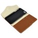 Wallet Flip Zipper PU Leather Case Card Slot Holder Cover For iPhone 6 Plus - White And Brown