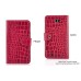 Wallet Style Crocodile Leather Case For Samsung Galaxy Note i9220 - Shiny Red