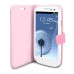 Wallet Style Mat Texture Case Cover For Samsung Galaxy S3 i9300 - Pink