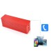Water Cube Wireless Bluetooth Speaker with Mic for  iPhone iPad Samsung - Red
