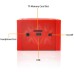 Water Cube Wireless Bluetooth Speaker with Mic for  iPhone iPad Samsung - Red