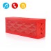 Water Cube Wireless Bluetooth Speaker with Mic for  iPhone iPad Samsung - Red