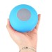 Waterproof Portable Bluetooth Speaker with Mic and Suction Cup for iPhone iPad Samsung - Blue