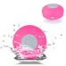 Waterproof Portable Bluetooth Speaker with Mic and Suction Cup for iPhone iPad Samsung - Magenta