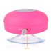 Waterproof Portable Bluetooth Speaker with Mic and Suction Cup for iPhone iPad Samsung - Magenta