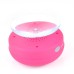 Waterproof Portable Bluetooth Speaker with Mic and Suction Cup for iPhone iPad Samsung - Magenta