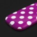 White Dots Design TPU Case For Samsung Galaxy S3 Mini I8190 - Magenta
