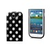 White Dots with Black Grounding Pattern TPU Case for Samsung Galaxy S3 i9300