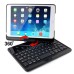 Wireless 180° Rotatable Bluetooth Keyboard Stand Leather Case For iPad Mini 1/2/3 - Black