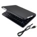 Wireless 180° Rotatable Bluetooth Keyboard Stand Leather Case For iPad Mini 1/2/3 - Black