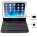 Wireless 180° Rotatable Bluetooth Keyboard Stand Leather Case For iPad Mini 1/2/3 - Black