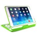 Wireless 180° Rotatable Bluetooth Keyboard Stand Leather Case For iPad Mini 1/2/3  - Green