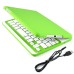 Wireless 180° Rotatable Bluetooth Keyboard Stand Leather Case For iPad Mini 1/2/3  - Green