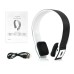 Wireless Bluetooth  2ch Stereo Audio with Built - in Battery Earphone headset - Black