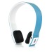 Wireless Bluetooth  2ch Stereo Audio with Built - in Battery Earphone headset - Blue