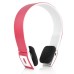 Wireless Bluetooth  2ch Stereo Audio with Built - in Battery Earphone headset - Red