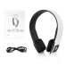 Wireless Bluetooth  2ch Stereo Audio with Built - in Battery Earphone headset - White