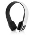 Wireless Bluetooth  2ch Stereo Audio with Built - in Battery Earphone headset - White