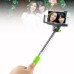 Wireless Bluetooth Handheld Extendable Self-portrait Monopod for Andriod iPhone - Green