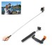 Wireless Bluetooth Remote Control Self-portrait Monopod for Andriod iPhone - Black