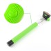 Wireless Bluetooth Remote Control Self-portrait Monopod for Andriod iPhone - Green