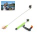 Wireless Bluetooth Remote Control Self-portrait Monopod for Andriod iPhone - Green