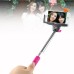 Wireless Bluetooth Remote Control Self-portrait Monopod for Andriod iPhone - Pink