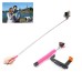 Wireless Bluetooth Remote Control Self-portrait Monopod for Andriod iPhone - Pink