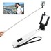 Wireless Bluetooth Self- protrait Remote Control Monopod for Android & iSO Cellphone - White