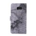 World Map Design Magnetic Stand Flip Leather Case for Samsung Galaxy Note 7 - Grey