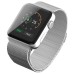 Woven Stainless Steel Mesh With Adjustable Magnetic Closure Watch Band For Apple Watch 38 mm - Silver